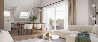 Exklusives Wohnen, klar inszeniert – perfekt für kleine Familien oder Paare
