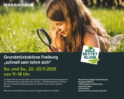 Grundstücksbörse Freiburg " schnell sein lohnt sich "