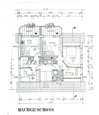 schöne helle 2 Zimmerwohnung im DG rechts