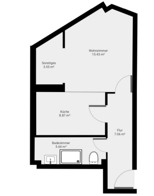 1,5 Zimmer Wohnung im Herzen von Braunschweig