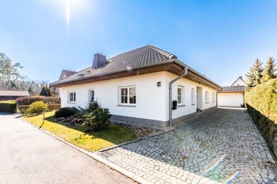 Bungalow mit Kamin und Garage in ruhiger Lage von Zabeltitz