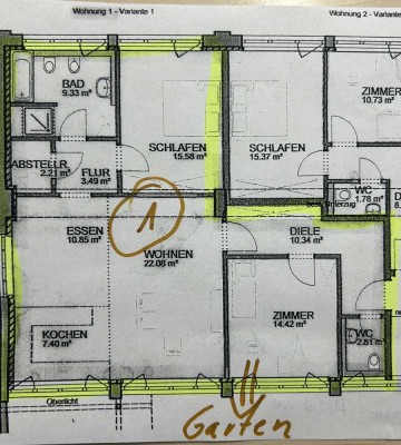 Ansprechende 3-Zimmer-Wohnung in Münsingen 98,5m² zentrale Lage