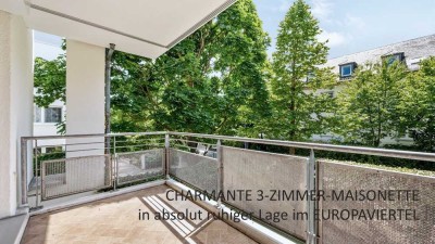 CHARMANTE 3-ZIMMER-MAISONETTE in ruhiger grüner Lage EUROPAVIERTEL