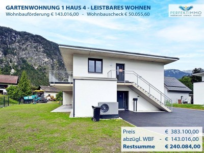 *RESERVIERT* Sofort bezugsfertig: Wohnbaugeförderte, fantastische Gartenwohnung im Neubau