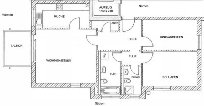 Ruhige, moderne 3-Zimmer-Wohnung im Stühlinger mit Tiefgaragenstellplatz