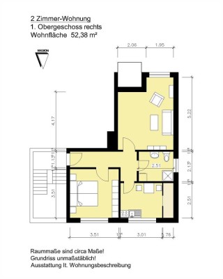 2 Zimmer-Wohnung mit Balkon in Viöl