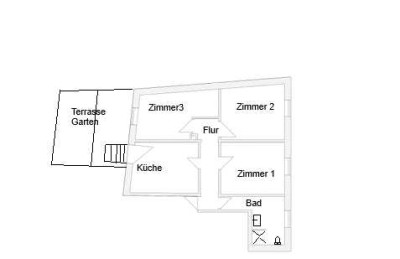 sanierte 3-Raum-Wohnung in Freital, 900 m südlich von Dresden zu vermieten