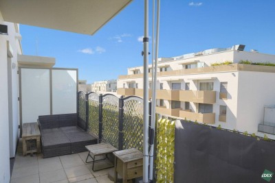 Familienfreundliche 2-Zimmer-Wohnung mit Terrasse nahe U1 Rennbahnweg ab Dezember