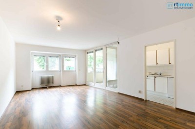 BALKON + LOGGIA + 2ZIMMERWOHNUNG + GARTENBENÜTZUNG + GARAGE derzeit vermietet