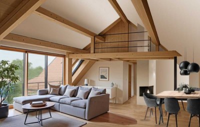 Exklusive Dachgeschosswohnung mit Galerie und zwei Balkonen
