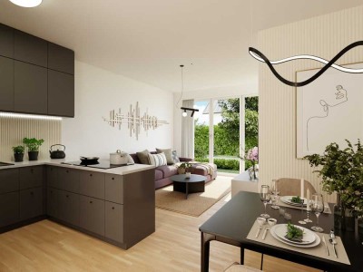 Weissensee: ERSTBEZUG im LUXUS Neubau: 3-Zi auf 57 m² + Balkon ab 2026 BEZUGSBEREIT