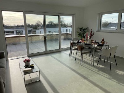 Stilvolles, exclusives Penthouse mit 53m² Terrasse und EBK in Kaarst