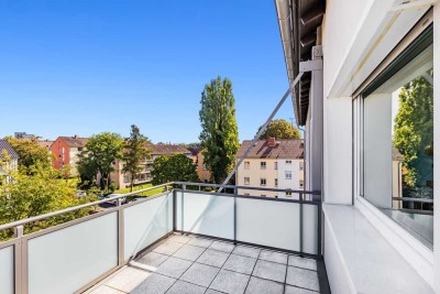 Geschmackvolle 2-Raum-Wohnung mit Balkon und Einbauküche in Frankfurt am Main 60388