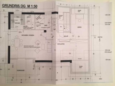Freundliche und modernisierte 3-Raum-DG-Wohnung mit geh. Innenausstattung mit Terrasse in Germering