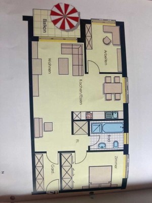 Geschmackvolle 3-Zimmer-Wohnung mit gehobener Ausstattung mit Balkon in Rottendorf