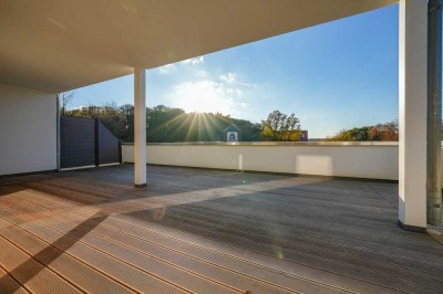 Exklusives Penthouse in Nideggen: 93 m² Wohnfläche | Dachterrasse mit Burgblick | KfW40+ Standard