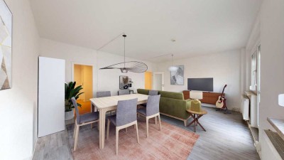 Füllt meine Räume mit Freude und Leben! Praktisch geschnittene 3-Raum-Wohnung mit Wanne...