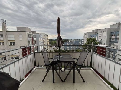 1-Zimmer-Wohnung mit tollem Balkonblick und Garage