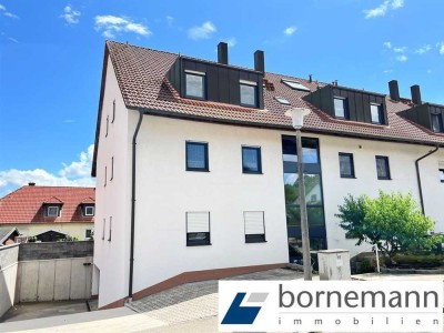 Rednitzhembach! Zeitgemäße 3-Zi.-DG-ETW mit Balkon, EBK, Spitzboden + TG!