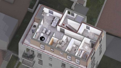 Exklusive Penthouse Wohnung  4 Zi KfW 40 Standard QNG-Siegel und hoher Abschreibung