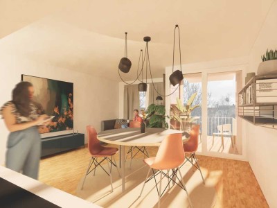 Neubauwohnung mit Balkon - mitten in der Nordstadt