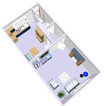 Perfekt für mich: 1-Zimmer-Appartment