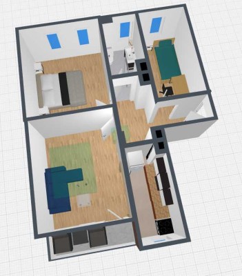 Schöne 3-Zimmer-Wohnung mit Balkon in Schongau