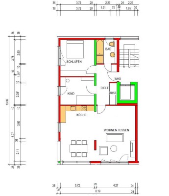 Hochwertige drei Zimmer Wohnung in Speyer
