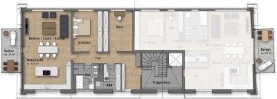Eigentumswohnung elegant renoviert und barrierefrei: Ihr moderner Wohntraum auf 131 m².