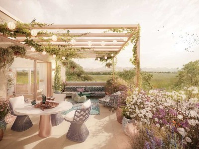 Penthouse mit Alpenblick: Anmutige 4-Zimmer, Süd-West-Dachterrasse mit traumhaftem Ausblick