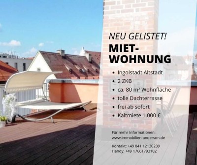 2-Zimmer Wohnung mit Dachterrasse in der Altstadt!