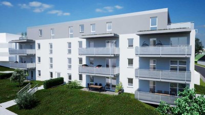 4-Zimmer-Penthouse-Wohnung mit Gäste-WC und Dachterrasse in Westausrichtung