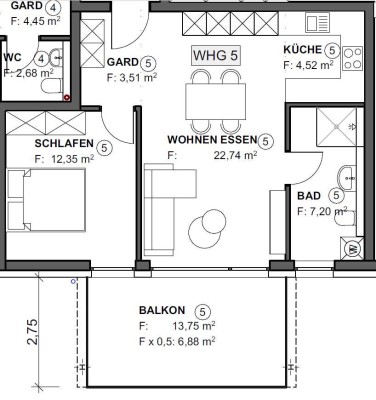 Schöne 2,5 Zimmer Wohnung mit Terrasse in Bubsheim - 5