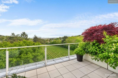 Traumhafte Terrassenwohnung in nobler Grünruhelage direkt beim Weingarten
