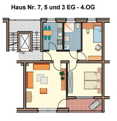 Schöne 3 Zimmer Wohnung im Erdgeschoss
