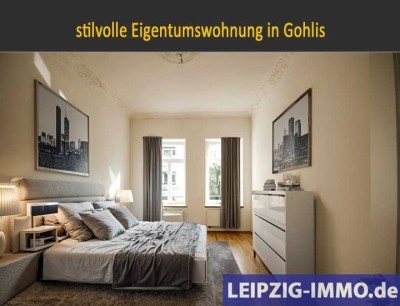 provisionsfrei ** hochwertige und gepflegte Eigentumswohnung in Gohlis ** Parkett * großer Balkon *