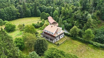 1,5 Zimmer Wohnung in Alleinlage im Wald, Gemeinschaft, Garten und Tierhaltung, Werkstatt