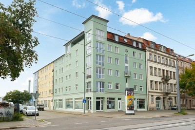 Geräumige 3-Zimmer-Whg. unweit des WorldTradeCenters. Neubau mit Aufzug an der Freiberger Straße.
