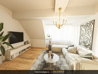 Ruhige Dachgeschosswohnung mit 5 Zimmern und Balkon, mit viel Potenzial