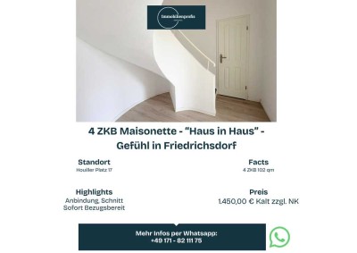 *104m² MAISONETTE*HouillerPlatz*BESONDERER SCHNITT*EBK*2x BAD*GARAGE+SP