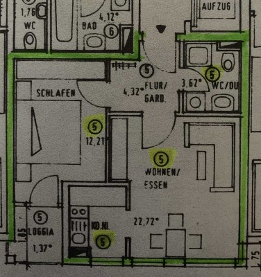 Gepflegte 2‑Zimmer Wohnung im 1. OG in Stuttgart-Bad Cannstatt