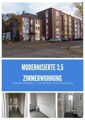 Modernisierte 3,5 Zimmerwohnung in zentraler Lage