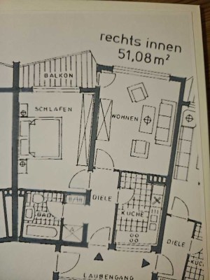 Gemütliche 2-Zimmer-Hochparterre-Wohnung mit Balkon in Neuss