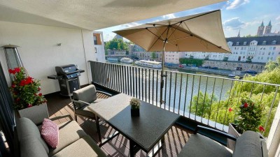 Penthouse Maisonette Wohnung, 3-4 ZKB, direkt an der Fulda, beste Innenstadtlage