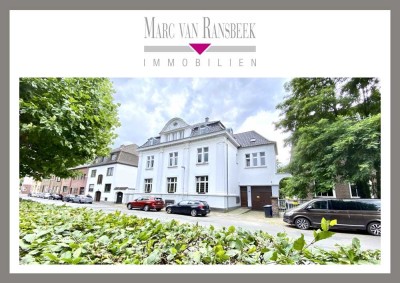 "AM WALLGARTEN" IM HERZEN VON KR-UERDINGEN - SCHÖN AUFGETEILTE 3,5 ZKDB-ALTBAUWOHNUNG + SÜD-BALKON