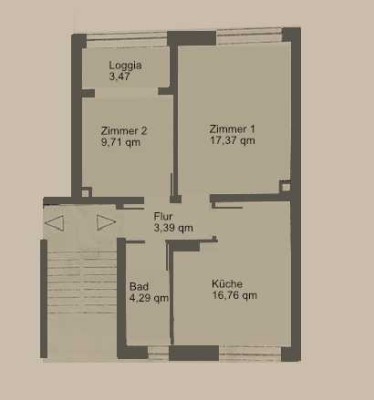 2 Zi.-Wohnung in Freiburg-Oberau