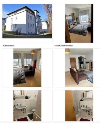 Ansprechende 1-Zi.-Wohnung mit Einbauküche + Balkon in Hof