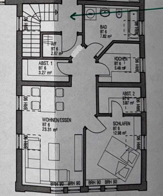 Gepflegte 2-Zimmer Dachgeschosswohnung in Landau-Godramstein