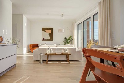 Idyllische Ruhe auf dem Spandauer See: Neubauwohnung auf Eiswerder mit Terrasse und Stellplatz