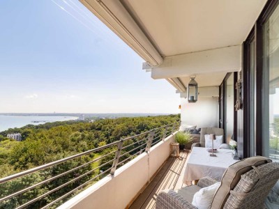 Stellplatz inklusive: Design-Apartment mit Meerblick und Whirlpool